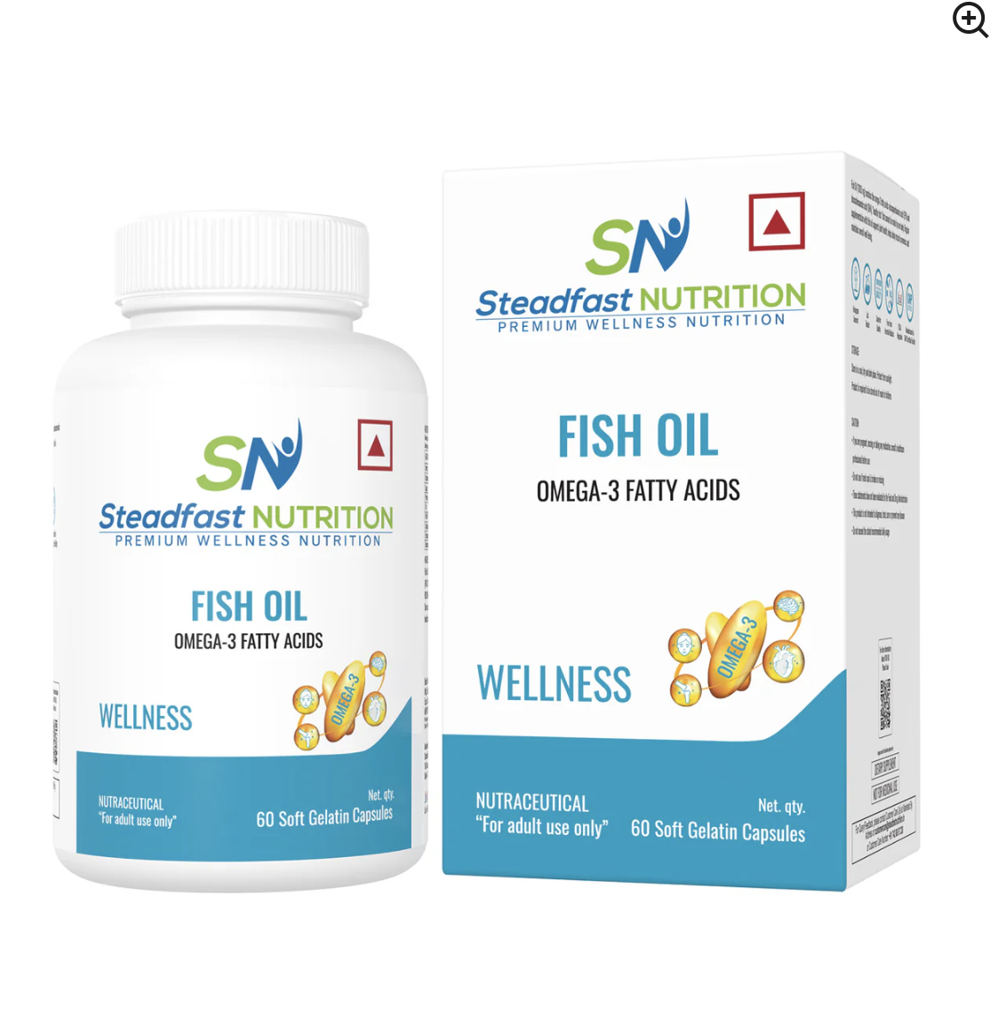 Steadfast Nutrition Fish Oil Capsules 1000mg - 60