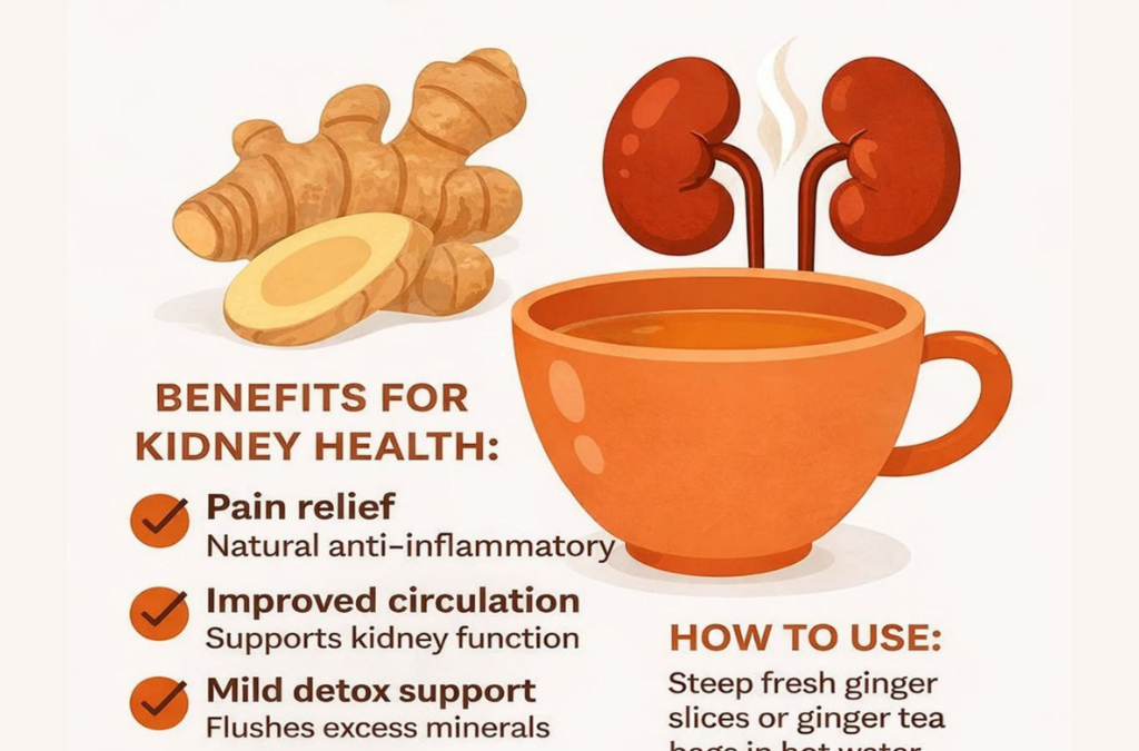 Ginger Tea for Kidney Stone Relief 🌿☕
